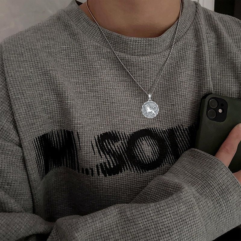 Sterling Silver Constellation Celestial Pendant Necklace Astrology Jewelry Birthday Gifts Christmas