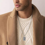 Sterling Silver Saint Anthony Saint Jude Saint Christopher   Saint Michael Amulet Religious Pendant Necklace