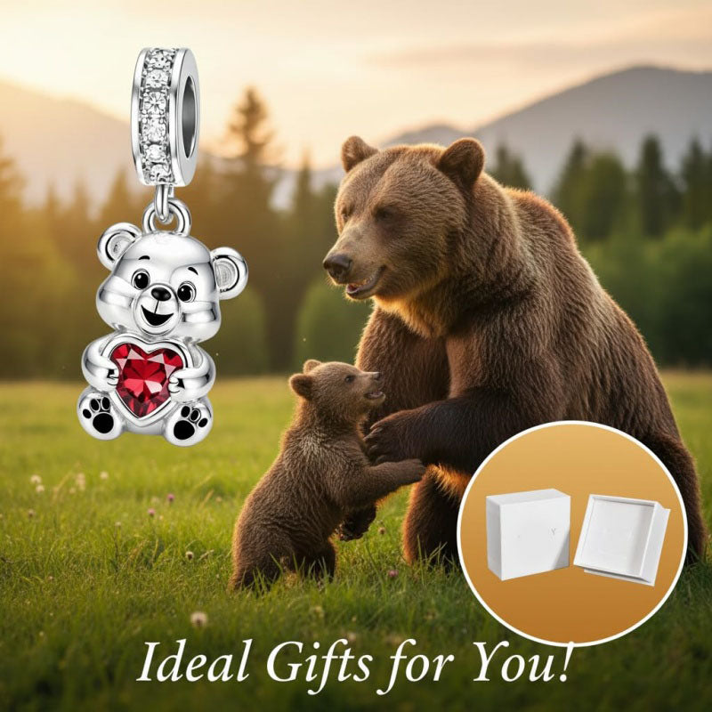 Sterling Silver Lion Red Panda Fox Bear Capybara Charm Beads Christmas Birthday Gift