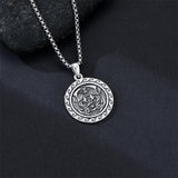 Sterling Silver 12 Zodiac Astrology Horoscope Pendant Necklace