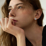 Sterling Silver Viking Raven Crow Skull Stud Earrings