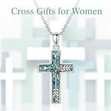 Sterling Silver Cross Pendant Necklace for Women Southwestern Cross Jewelry Gifts