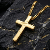 14K Gold Plated Soccer Football Basketball Baseball Cross  with Bible Verses Religious Pendant Necklace for Men