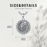 Sterling Silver 12 Zodiac Astrology Horoscope Pendant Necklace