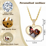 14K Gold Plated Personalized Photo Pendant Necklace Personalized Gift