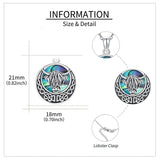 Highland Cow Urn Necklace for Ash 925 Sterling Silver Abalone Shell Cremation Jewelry for Ashes Memory Jewelry for Women Men