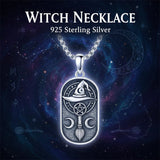 Sterling Silver Memento Mori Tree of Life Anubis Pendant Viking Amulet   Protection Pendant Necklace Egyptian Jewelry