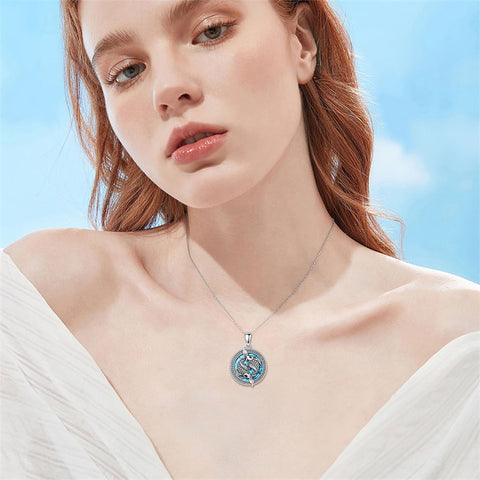 Sterling Silver Bald Eagle Dove Koi Fish Horse Pendant Necklace