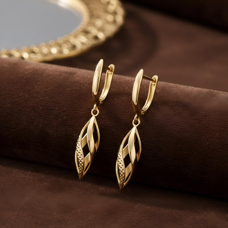14K Gold Plated Dangle Drop Earrings for Women