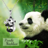 Sterling Silver Panda Pendant Necklace