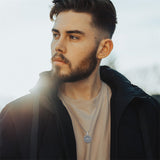 Sterling Silver Viking Raven Bear Odin Wolf Pendant Necklace for Men