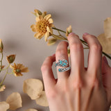 Sterling Silver Oxidized Dragonfly Butterfly Hummingbird Sea Turtle Anchor Cross Tree of Life Sunflower Spoon Ring
