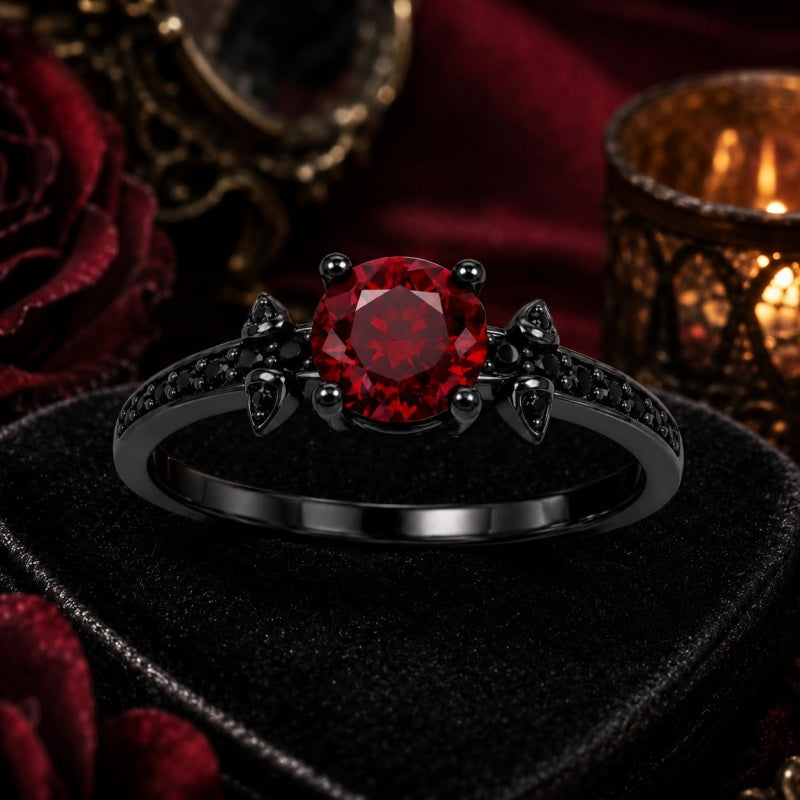 Sterling Silver 10K 14K 18K Gold Personalized Gothic Skull Ring Exquisite Spooky Jewelry for Halloween Lovers