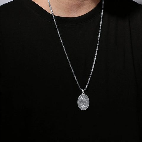 Sterling Silver Deer Bass Fish Wild Duck Fish Hook Pendant Necklace Hunting Jewelry Gifts for Men