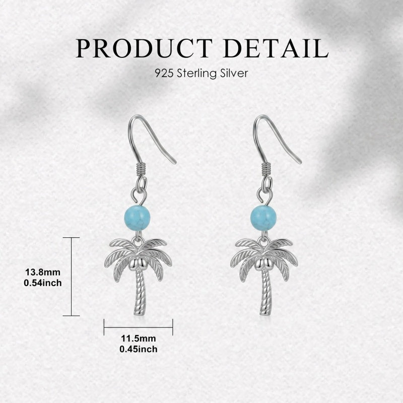Sterling Silver Turquoise Owl Dragonfly Butterfly Hummingbird Dangle Earrings