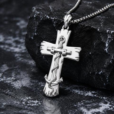 Sterling Silver Cross Pendant Necklace Christian Religious Jewelry Gifts for Anniversary