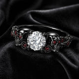 Sterling Silver 10K 14K 18K Gold Custom Engraved Moissanite Engagement Wedding Ring
