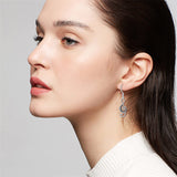Sterling Silver Music Paino Dangle Earrings