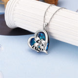 Sterling Silver Raccoon Pendant Necklace