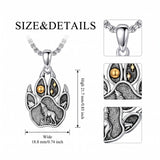 Sterling Silver Peace Sign Coexist Peace Symbol Pirate Tree of Life Thor's Hammer Wolf Raven Viking Series Necklace