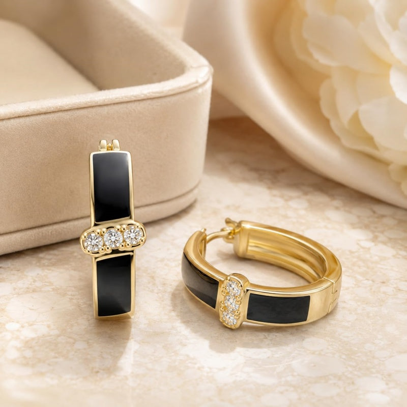 14K Gold Plated  Hoop Earrings for Her