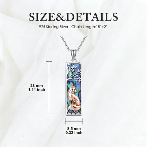 Sterling Silver Abalone Shell Bar Cardinal Bee Butterfly Hummingbird Dragonfly Phoenix Pendant Necklace for Women