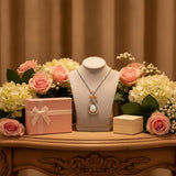 Sterling Silver Teardrop Gemstone Rose Butterfly Infinity Heart Necklace for Women