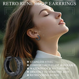 14K Gold Plated  Viking Hoop Earrings
