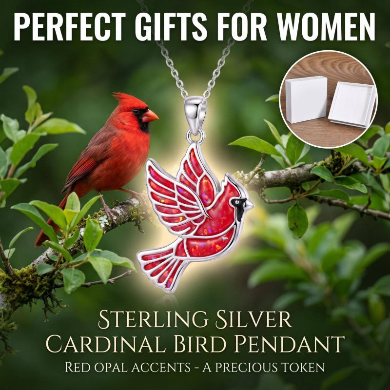 Sterling Silver Dragonfly  Cardinal Butterfly Hummingbird Pendant Necklace Gift for Women