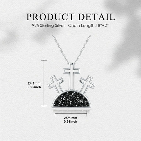 Sterling Silver Cross Pendant Necklace for Women Southwestern Cross Jewelry Gifts