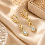 14K Gold Plated Dangle Drop Earrings for Women
