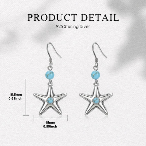 Sterling Silver Turquoise Owl Dragonfly Butterfly Hummingbird Dangle Earrings