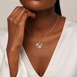 14K Gold Plated Birthstone  Sunflower Pendant Necklace for Women  Anniversary Christmas Birthday Gift