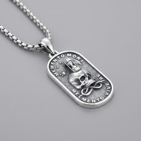 Sterling Silver Memento Mori Tree of Life Anubis Pendant Viking Amulet   Protection Pendant Necklace Halloween Gift