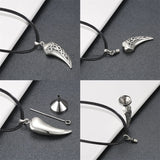Sterling Silver Celtic Knot Wolf Tooth Urn Necklace for Ashes