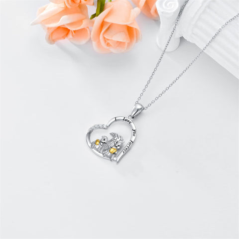 Sterling Silver Squirrel Pendant Necklace