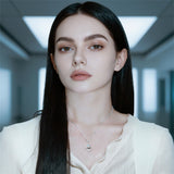 Sterling Silver Moonstone Pug Chihuahua Poodle German Shepherd Maltese Pendant Necklace Engraved wth I Love You Forever