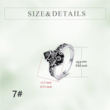 Sterling Silver Vintage Cat Butterfly Dragonfly Hummingbird Snake Ring for Women