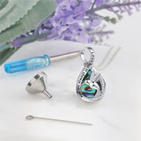 Sterling Silver Hummingbird Urn Necklaces for Ashes Engraved With You Are Always in My Heart