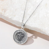 Sterling Silver  Bull Pendant Necklace