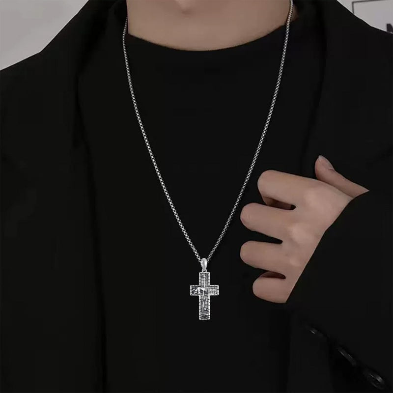 Sterling Silver Cross Pendant Necklace Christian Religious Jewelry Gifts for Anniversary