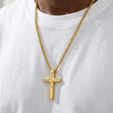 14K Gold Plated Soccer Football Basketball Baseball Cross  with Bible Verses Religious Pendant Necklace for Men