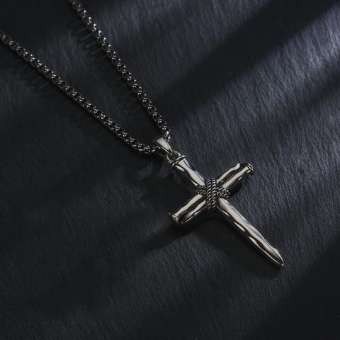 14K Gold Plated Cross Pendant Necklace Protection Jewelry Religious Gift