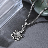 Sterling Silver  Eagle Elephant Fox Octopus Trident  Pig Raven Scorpion Pendant Necklace