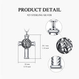 Sterling Silver Baseball Basketball Football Urn Necklace for Ashes