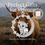Sterling Silver Cubic Zirconia Raccoon Cat Dog Corgi Otter Highland Cow Pendant Necklace Gift for Birthday Christmas