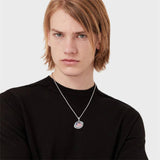 Sterling Silver American Flag Football Basketball Soccer Volleyball Tennis Baseball Pendant Necklace