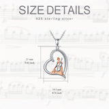 Sterling Silver  Cello Violin Necklace Music Gifts for Women Girl Daughter
