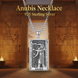 Sterling Silver Tarot Card Pendant  Necklace for Men Gothic Amulet Jewelry