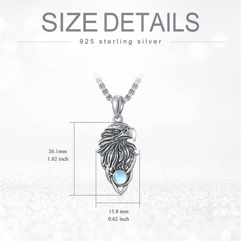 Sterling Silver  Eagle Elephant Fox Octopus Trident  Pig Raven Scorpion Pendant Necklace